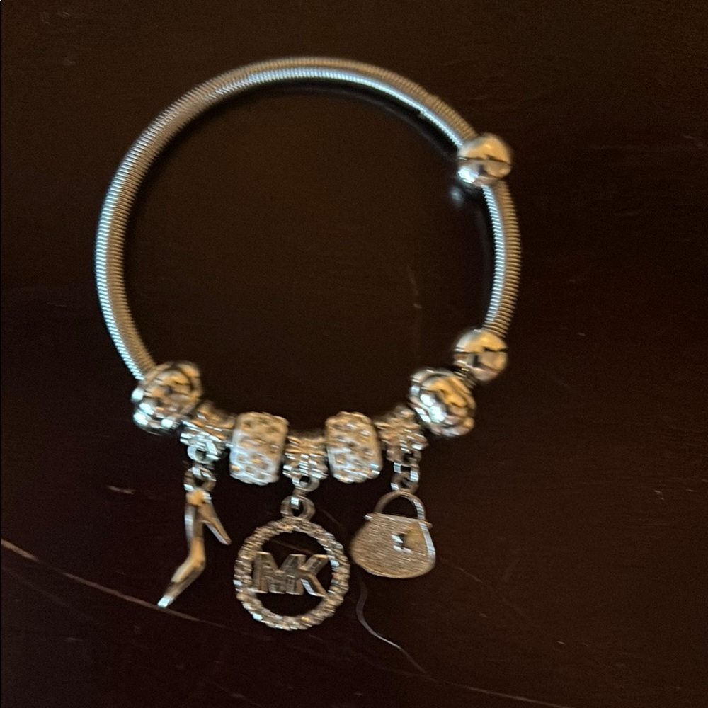 Michael Kors Silver Charm Bracelet